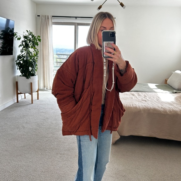 7115 by SZEKI Signature Sumo Puffer Corduroy Rust Brown - Picture 1 of 5